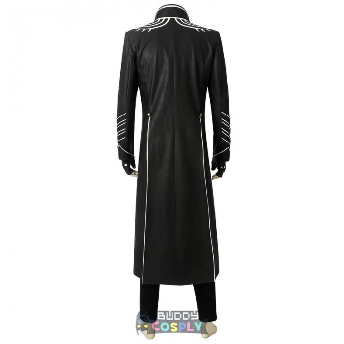 Vergil Cosplay Costumes Devil May Cry 5 Cosplay Black Trench Coat Ver.2 4411
