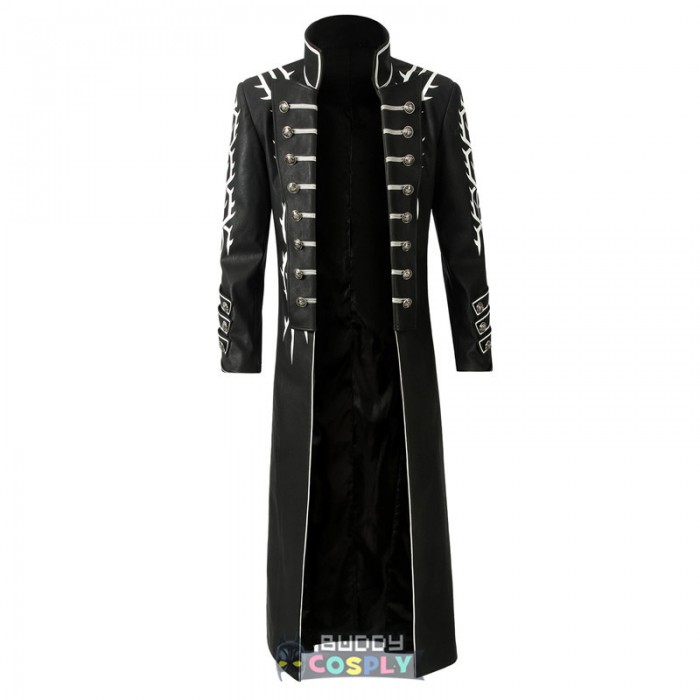 Vergil Cosplay Costumes Devil May Cry 5 Cosplay Black Trench Coat Ver.2 4411