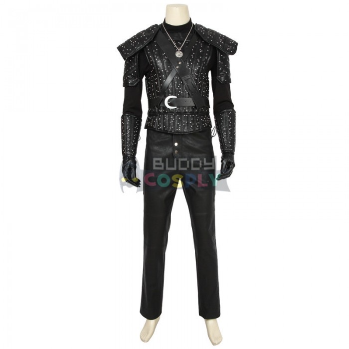 The Witcher Geralt Cosplay Costumes The Witcher TV Series Suit Top Level 4478