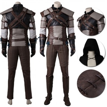 The Witcher 3 Geralt Starting Kaer Morhen Armour Cosplay Costume 3574