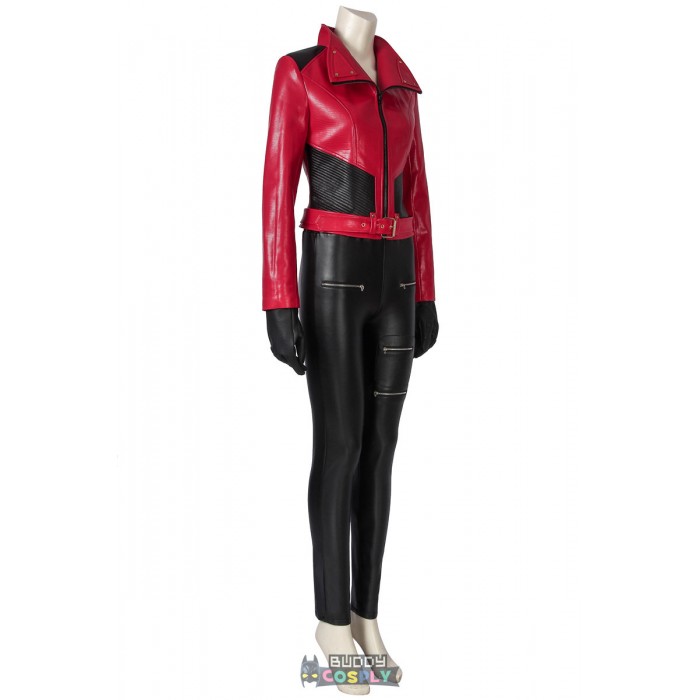 Watch Dogs Legion Naomi Brooke Red Leather Cosplay Costumes