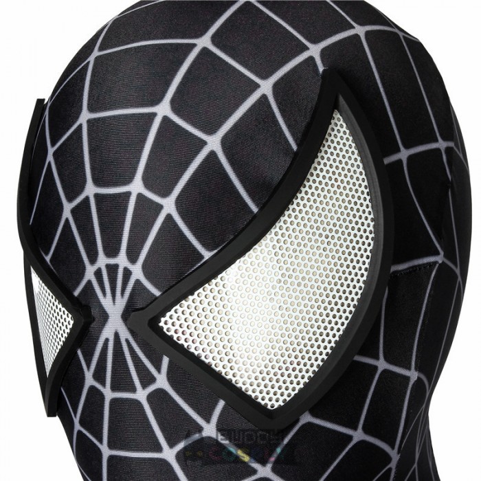 Black Superhero Spiderman Bodysuit Spandex Suits Halloween Cosplay Costume j19034BB