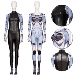 Alita Battle Angel Cosplay Costumes Black Suit with Jumpsuit Top Level