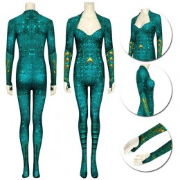 Aquaman Mera Cosplay Costumes 3D Printed Spandex Mera Cosplay Suit J4197