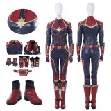 Captain Marvel Carol Danvers Cosplay Costume Red Version