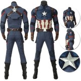 Captain America Cosplay Costume Endgame Version Steven Rogers Suit 4427
