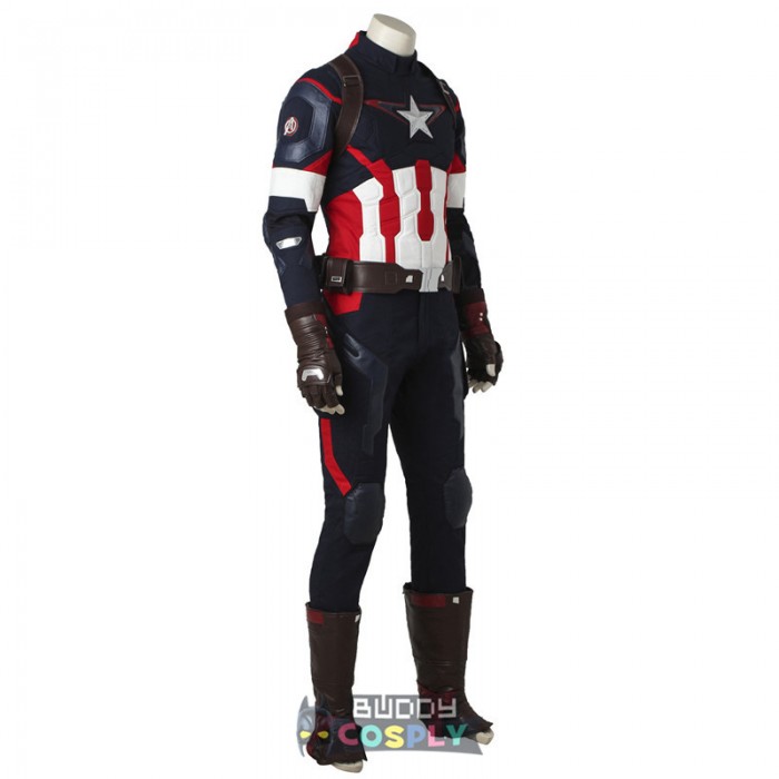 Captain America Cosplay Costumes Avengers 2 Steve Rogers Suit Top Level 3678
