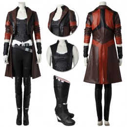 Gamora Cosplay Costume Guardians of The Galaxy Artificial Leather Costume Ver.2