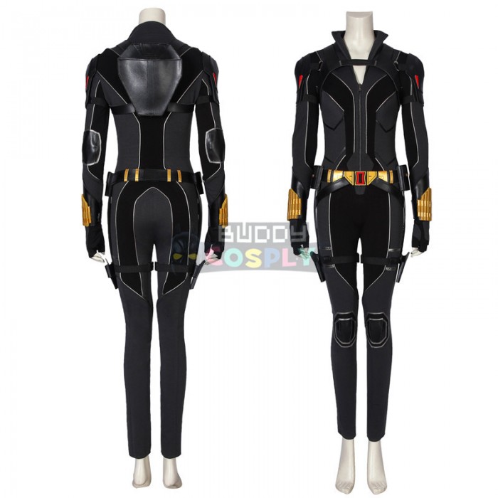 Black Widow Cosplay Costume Natasha Romanoff New Black Suit Top Level 4558