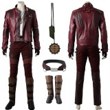 Star Lord Peter Quill Cosplay Costume GOTG 2 Cosplay Artificial Leather Suit Ver.2