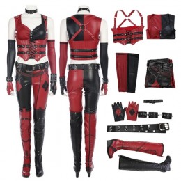 BatMan Arkham City Harley Quinn Cosplay Costume Top Level