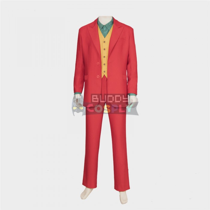 Joker Red Cosplay Costumes Suit Top Level