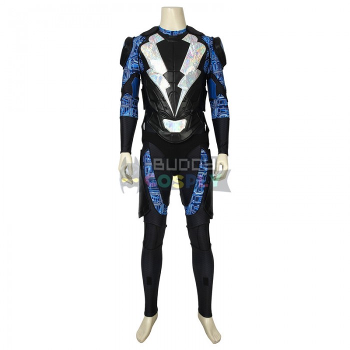 Black Lightning Costume Jefferson Pierce S2 Cosplay Suit Top Level