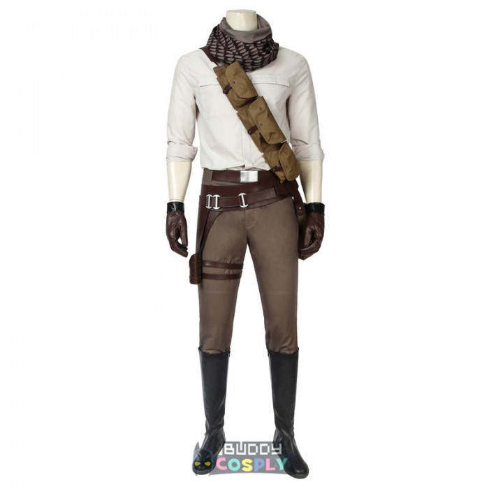 Poe Dameron Cosplay Costumes Star Wars 9 The Rise of Skywalker Suits Easy Use Edition