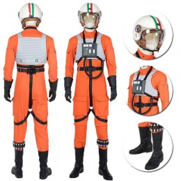 Star Wars Squadrons Cosplay Costumes Orange Pilot Uniform Cosplay Suit