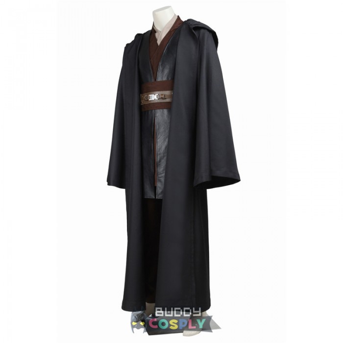 Star Wars Anakin Skywalker Cosplay Costume Classic Black Suit 3363