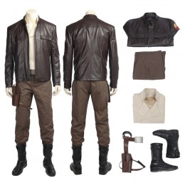 Star Wars 8 The Last Jedi Poe Dameron Outfits Cosplay Costume Full Set
