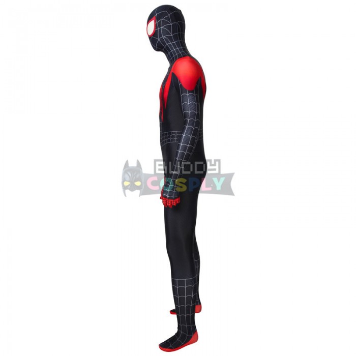 Miles Morales Suit Spiderman Into The Spider Verse Cosplay Costumes Ver.2 J1907AB