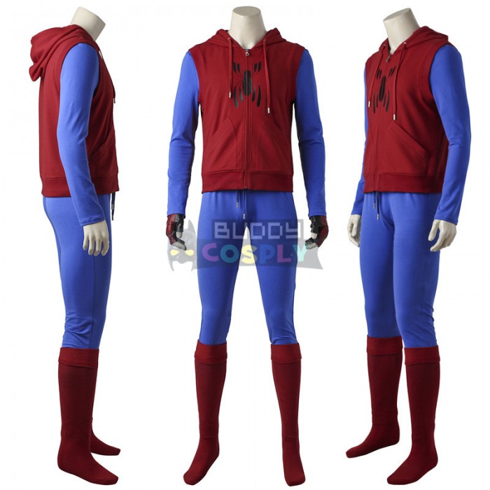 Spider-man Homecoming Cosplay Costume The Homemade Suit Ver.2 3878