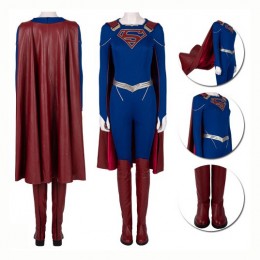 Supergirl Cosplay Costumes Season 5 Kara Zor-El Cosplay Suit Top Level