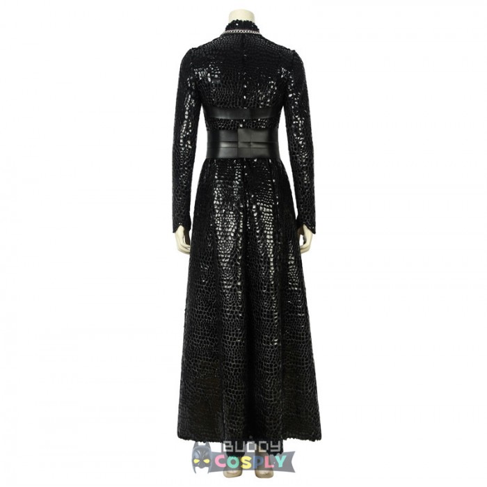 Sansa Stark Cosplay Costumes GOT S8 Black Scale Dress
