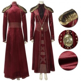 Cersei Lannister Cosplay Costume Game of Thrones Season 8 Queen Dress