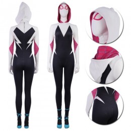 Gwen Stacy Suit Cosplay Costume Spider Man Into The Spider Verse Edition