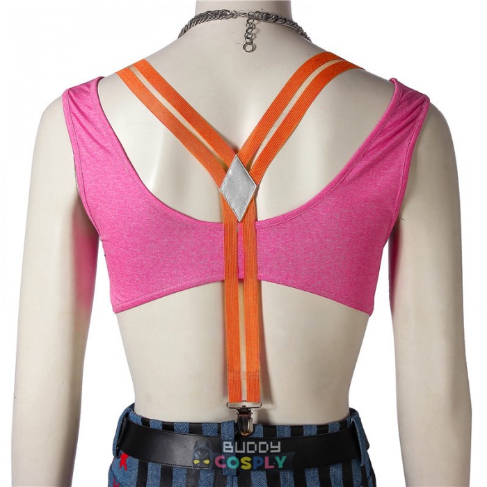Harley Quinn Costume Birds of Prey Rainbow Cosplay Outfits Top Level 4486