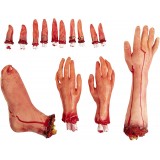 14 Pieces Bloody Human Body Parts