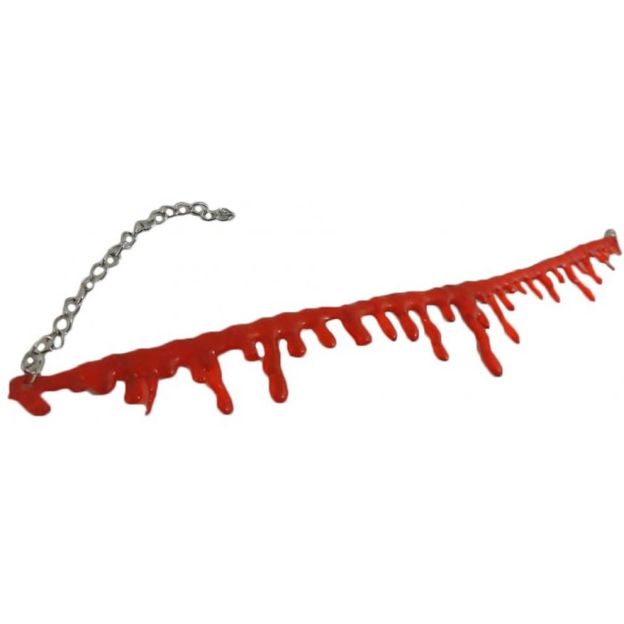 Dripping Blood Halloween Party Choker Necklace
