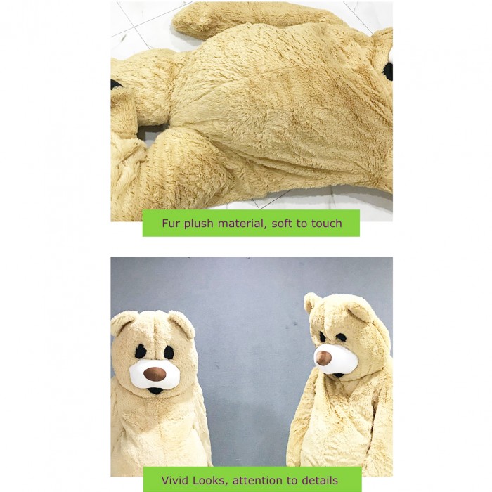 Lovely Full Body Mascot Bear Costume Adult Size Fancy Dress Fur Plush Outfit Animal Mascots for Carnivals and Festivals