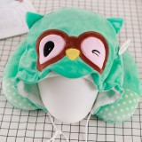 Unisex Green Owl Neck Pillow
