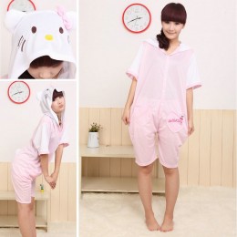 Pink HKT Cat Kigurumi Onesiess Pajamas