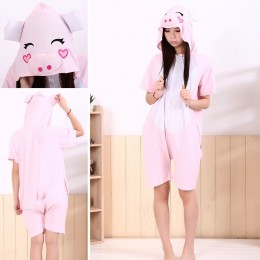 Pink Pig Pajamas Costume Kigurumi Onesie