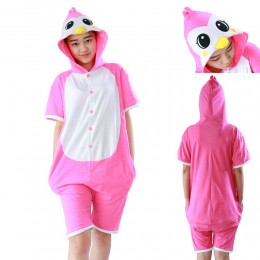 Penguin Kigurumi s Costumes Pajamas Pink Onesie