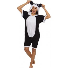 Panda Pajamas Animal Onesies Hoodie Kigurumi Short Sleeve Costume-Kigurumi Onesie Pajama For Adult In Summer
