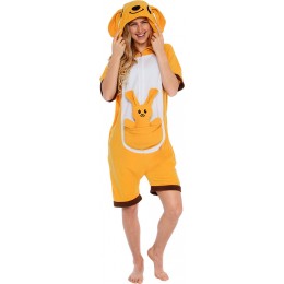 Yellow Rabbit Onesiess Pajamas Animal Costumes For Adult-Kigurumi Onesie Pajama For Adult In Summer
