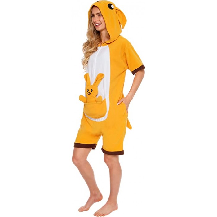 Yellow Rabbit Onesiess Pajamas Animal Costumes For Adult-Kigurumi Onesie Pajama For Adult In Summer