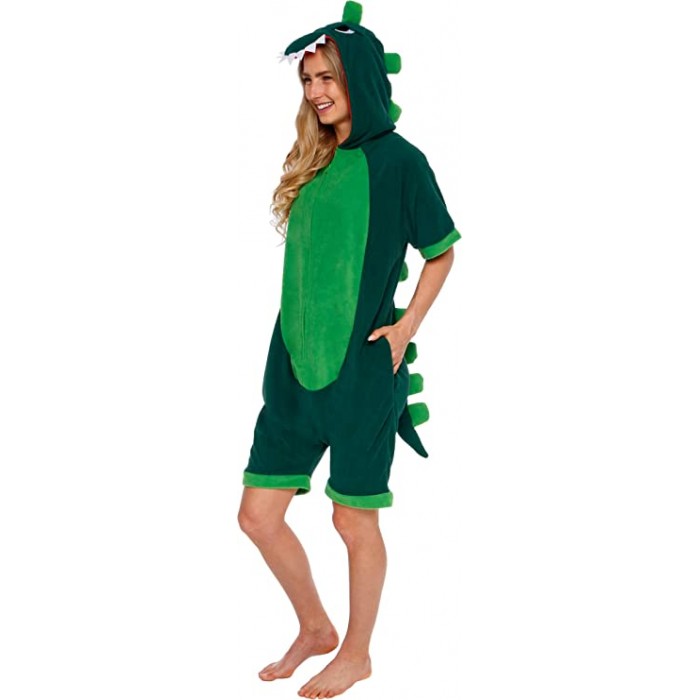 Dinosaur Kigurumi Onesiess Pajamas Animal Costumes For Adult-Kigurumi Onesie Pajama For Adult In Summer