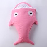 Unisex Baby Cartoon Shark Sleeping Bag Winter Stroller Bed Swaddle Blanket Wrap Bedding