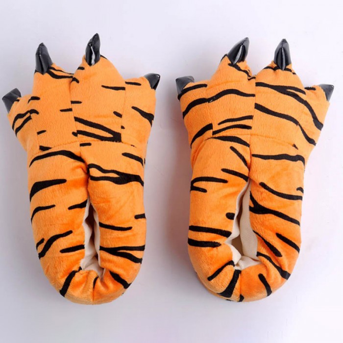 Unisex Orange Tigger Animal Onesies Kigurumi slippers shoes