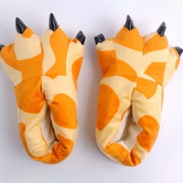 Unisex Yellow giraffe Animal Onesies Kigurumi slippers shoes