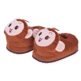 Unisex Brown Brown Monkey Stuffed Household Slippers Shoes