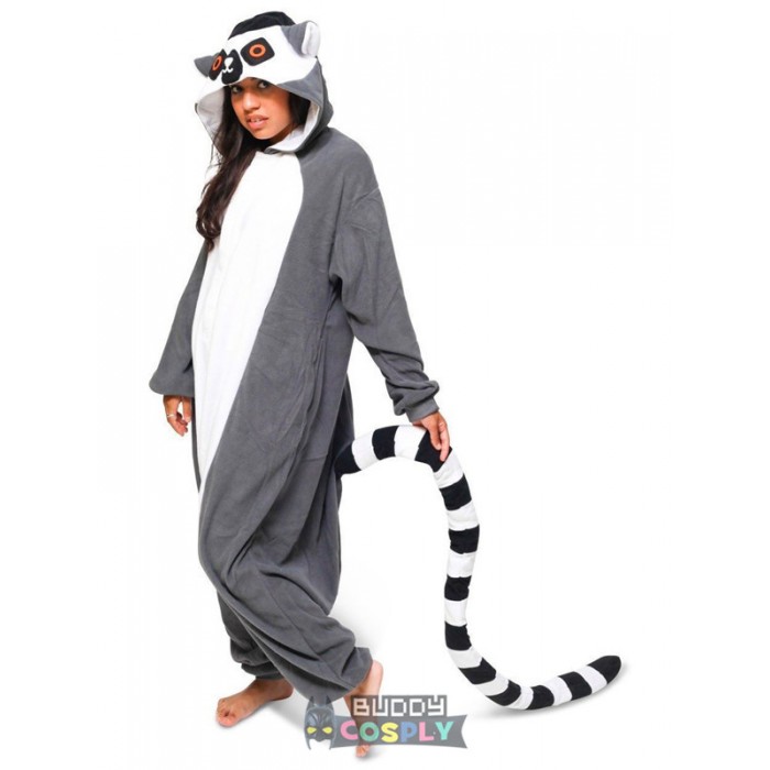 Ring-Tailed Lemur Onesies Pajamas