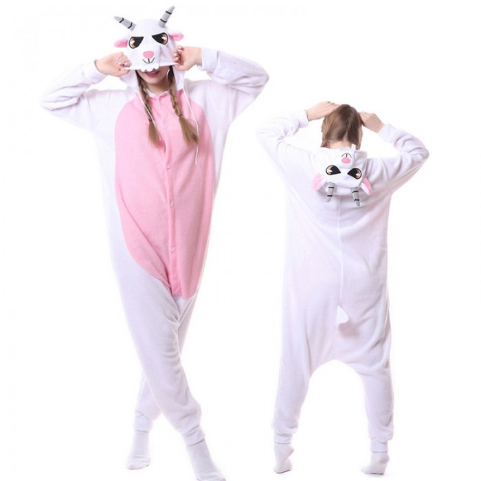 White Goat Kigurumi Onesies Pajamas