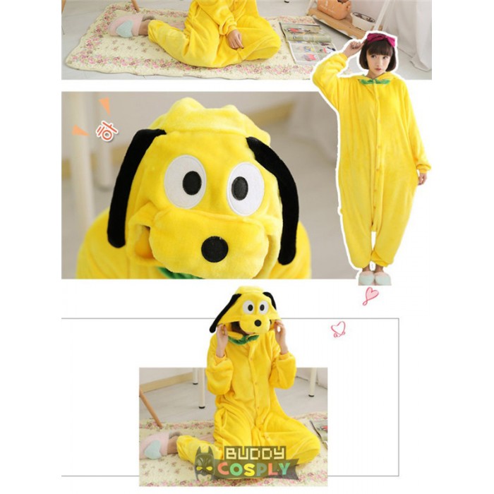 Pluto Dog Pajamas Animal Onesiess Costume Kigurumi