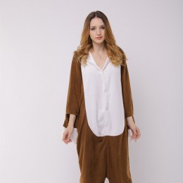 Dark Sloth Cartoon Animal One-piece Pajamas