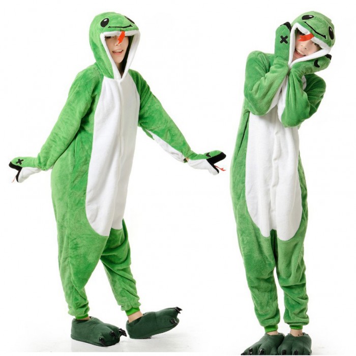 Green Snake Kigurumi Onesiess Pajamas