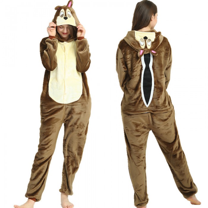 Squirrel Pajamas Animal Onesies