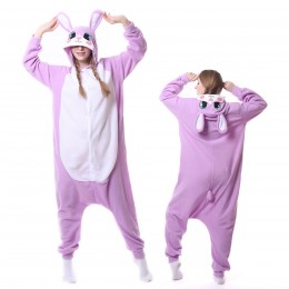 Purple Rabbit Kigurumi Onesies Pajamas